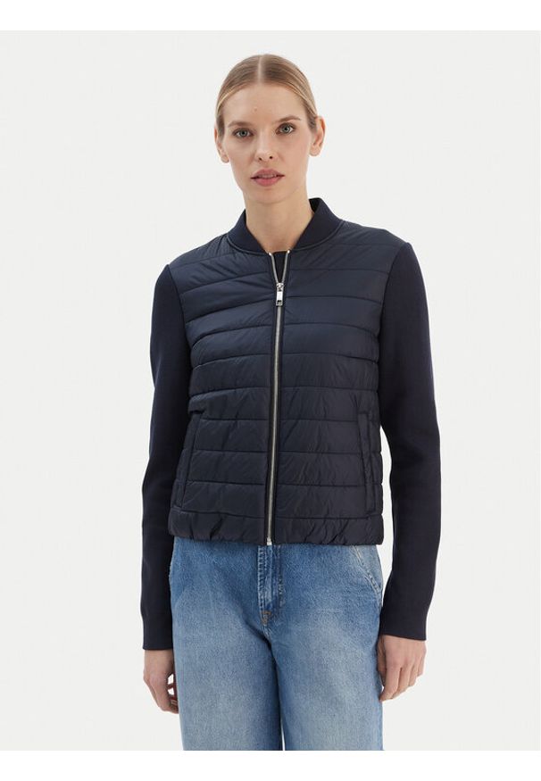 BOSS Kurtka bomber Pidina 50543236 Granatowy Regular Fit. Kolor: niebieski. Materiał: syntetyk