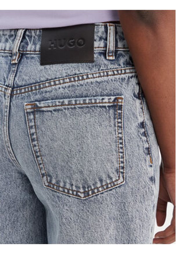 Hugo - HUGO Jeansy 50556481 Niebieski Regular Fit. Kolor: niebieski