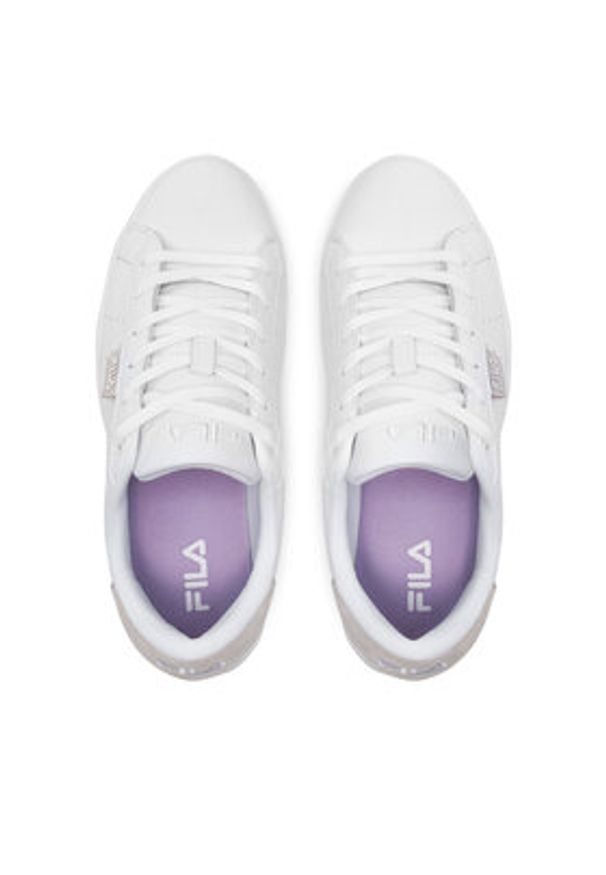 Fila Sneakersy Lusso Wmn FFW0285 10004 Biały. Kolor: biały. Materiał: skóra