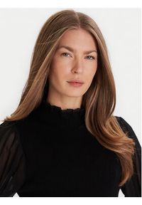 French Connection Sukienka dzianinowa 71ZBU Czarny Slim Fit. Kolor: czarny. Materiał: wiskoza #3