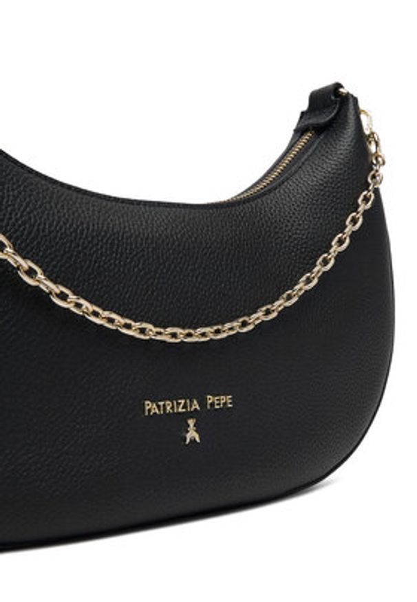 Patrizia Pepe Torebka 8B0310/L001-K103 Czarny. Kolor: czarny. Materiał: skórzane