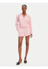 Juicy Couture Bluza Nala JCWAS125321 Różowy Oversize. Kolor: różowy. Materiał: bawełna