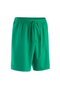KIPSTA - Spodenki piłkarskie dla dzieci Kipsta Viralto Club. Kolor: zielony. Materiał: poliester, elastan, poliamid, materiał. Sezon: lato. Styl: sportowy #1