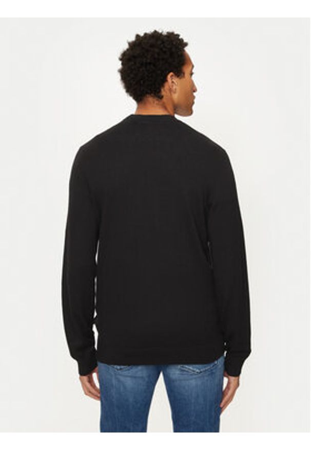 U.S. Polo Assn. Sweter MUP2961 Czarny Regular Fit. Typ kołnierza: polo. Kolor: czarny. Materiał: bawełna
