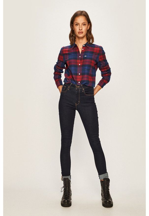 Levi's® - Levi's - Jeansy 721. Okazja: na spotkanie biznesowe. Kolor: niebieski. Wzór: aplikacja. Styl: biznesowy
