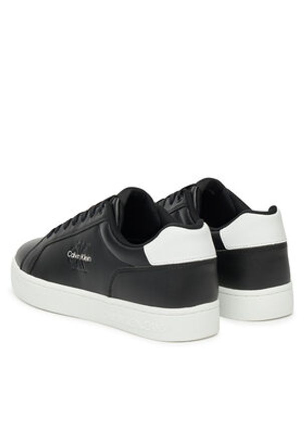 Calvin Klein Jeans Sneakersy Classic Cupsole Mono Lth YM0YM01369 Czarny. Kolor: czarny. Materiał: skóra