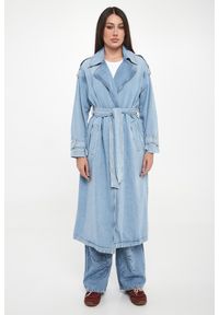 Liu Jo - Płaszcz damski jeansowy LIU JO. Materiał: jeans #5