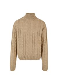 Sweter z golfem Urban Classics. Typ kołnierza: golf. Kolor: beżowy #1