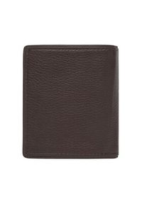 TOMMY HILFIGER - Tommy Hilfiger Duży Portfel Męski Th Corp Trifold AM0AM13742 Brązowy. Kolor: brązowy. Materiał: skóra