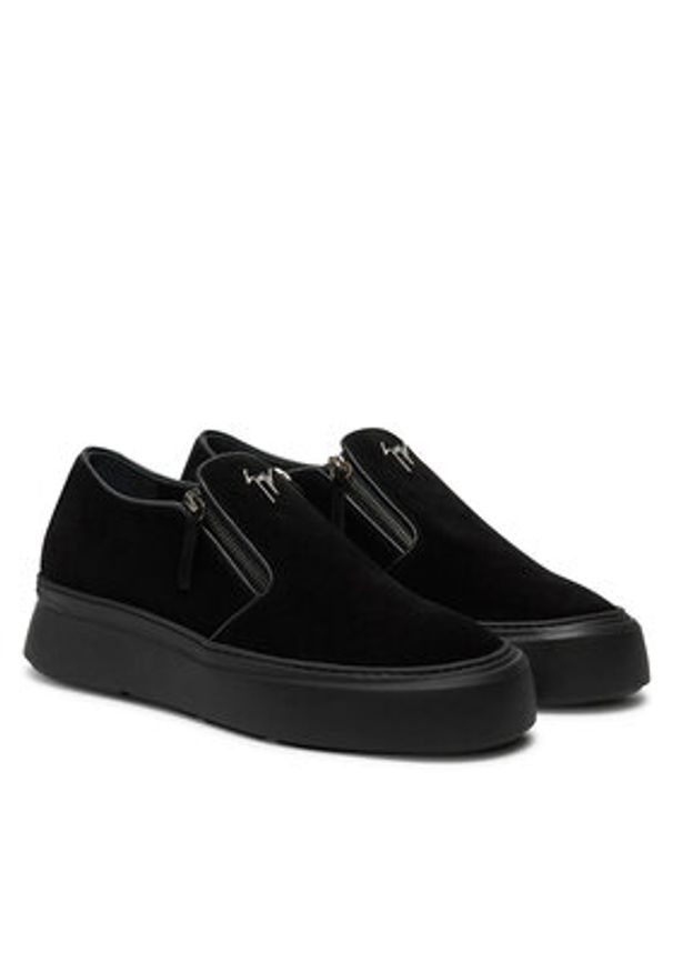 Giuseppe Zanotti - GIUSEPPE ZANOTTI Sneakersy EU40010 Czarny. Kolor: czarny. Materiał: skóra