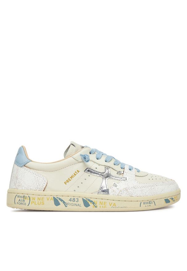 Premiata Sneakersy BSKT CLAYD VAR 6780 Écru. Materiał: skóra