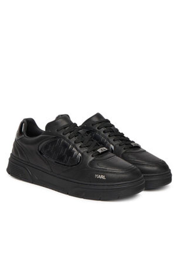 Karl Lagerfeld - KARL LAGERFELD Sneakersy KL53019 Czarny. Kolor: czarny. Materiał: skóra