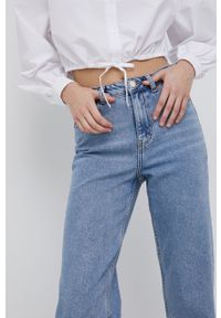 only - Only jeansy Megan damskie high waist. Stan: podwyższony. Kolor: niebieski #2