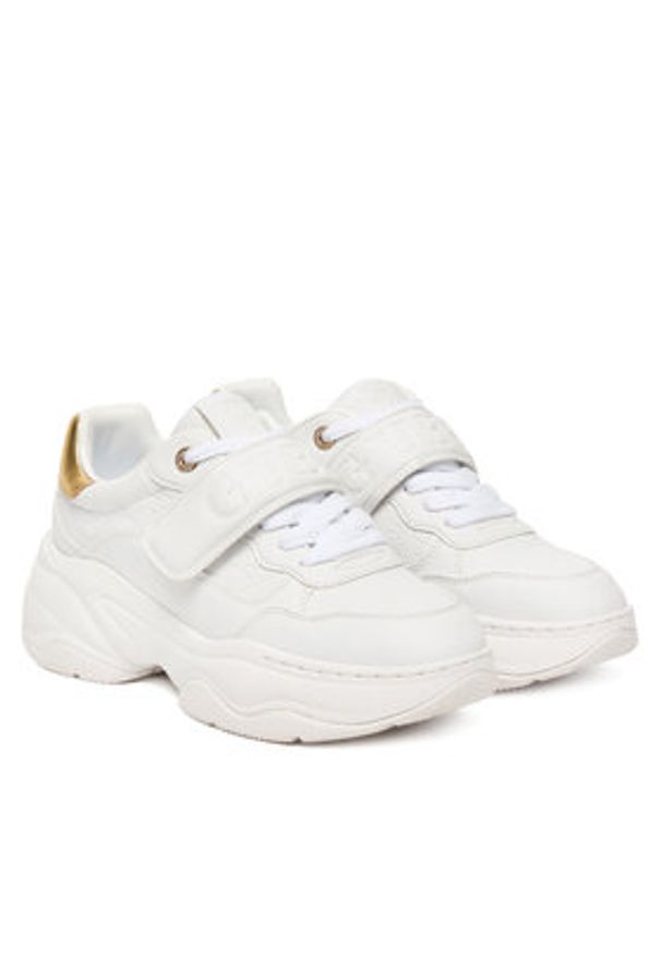 Guess Sneakersy FLFHNN ELE12 Biały. Kolor: biały. Materiał: skóra