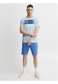 Blend T-Shirt 20715045 Błękitny Regular Fit. Kolor: niebieski. Materiał: bawełna