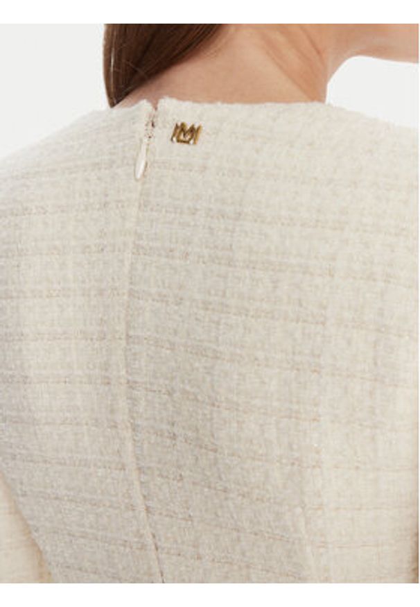 Marciano Guess Sukienka koktajlowa 5BGK36 7394A Écru Regular Fit. Materiał: syntetyk. Styl: wizytowy