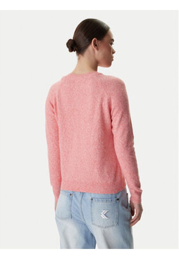 Vero Moda Sweter Doffy 10201022 Koralowy Regular Fit. Kolor: pomarańczowy. Materiał: syntetyk
