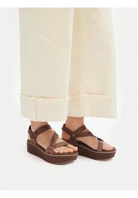 Teva Sandały Madera Wedge 1151015 Brązowy. Kolor: brązowy. Materiał: materiał #5