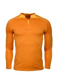 Bluza sportowa męska Nike Dri-Fit Strike Drill Top. Kolor: pomarańczowy. Technologia: Dri-Fit (Nike)