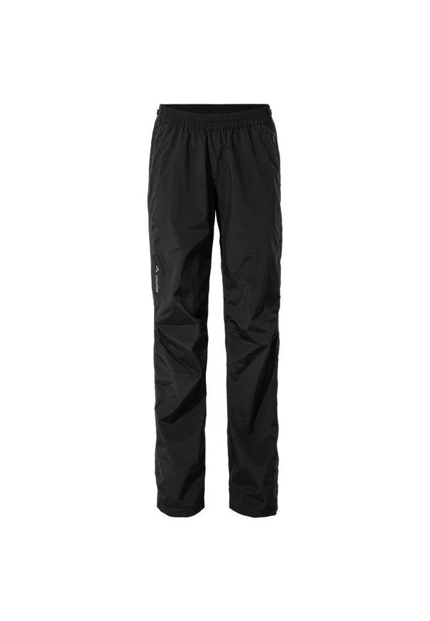 Vaude - Zippowane spodnie przeciwdeszczowe dla kobiet do jazdy na rowerze VAUDE Yaras IV. Kolor: czarny. Długość: długie. Sport: kolarstwo