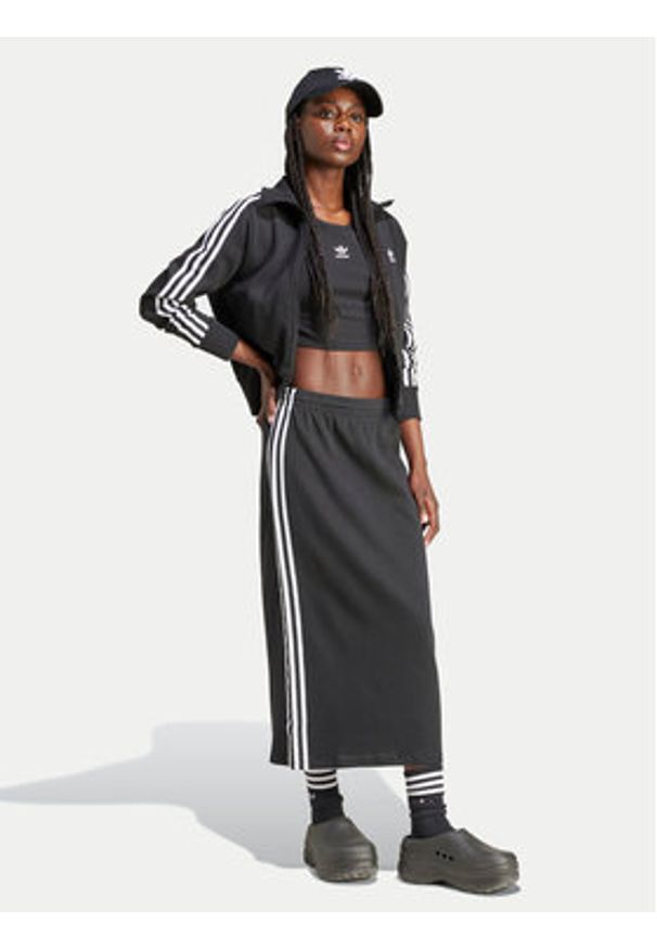 Adidas - adidas Bluza IY7278 Czarny Slim Fit. Kolor: czarny. Materiał: bawełna