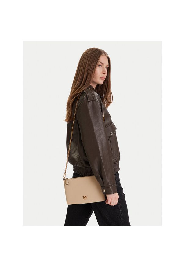 Pinko - Torebka PINKO. Kolor: beżowy
