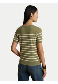 Lauren Ralph Lauren - LAUREN RALPH LAUREN T-Shirt Eyelah 200P13973001 Zielony Regular Fit. Kolor: zielony. Materiał: bawełna #3