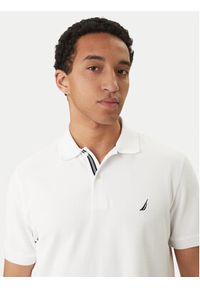 Nautica Polo Cabin NCCR0110 Biały Classic Fit. Typ kołnierza: polo. Kolor: biały. Materiał: syntetyk, bawełna #3