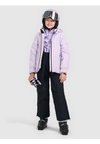 4f - 4F Spodnie narciarskie membrana 8000 dziewczęce - czarne 134 (8-9 lat). Kolor: czarny. Materiał: poliester, materiał. Wzór: gładki. Sezon: lato. Sport: narciarstwo #1