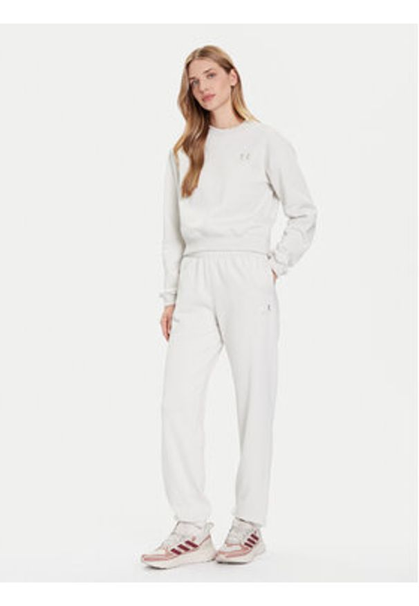 Under Armour Spodnie dresowe Ua Icon 6003676 Écru Loose Fit. Materiał: syntetyk, bawełna