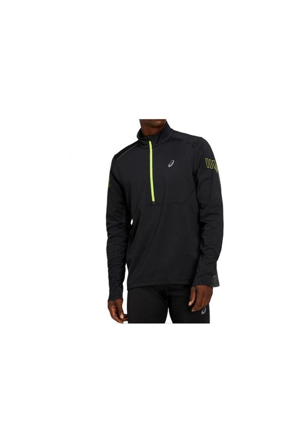 Bluza dresowa sportowa męska Asics Lite-Show Winter 1/2 Zip Top. Kolor: czarny. Materiał: poliester