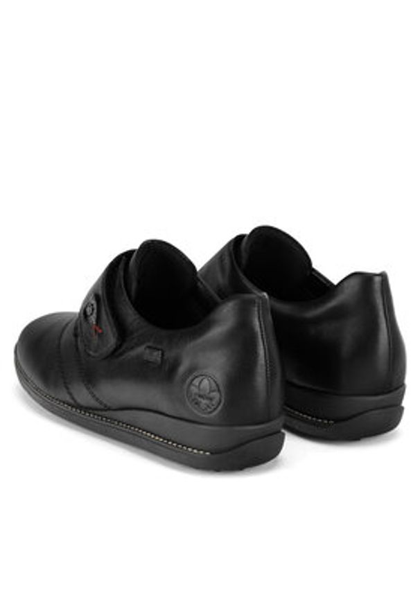 Rieker Półbuty 44262-00 Czarny. Kolor: czarny. Materiał: skóra