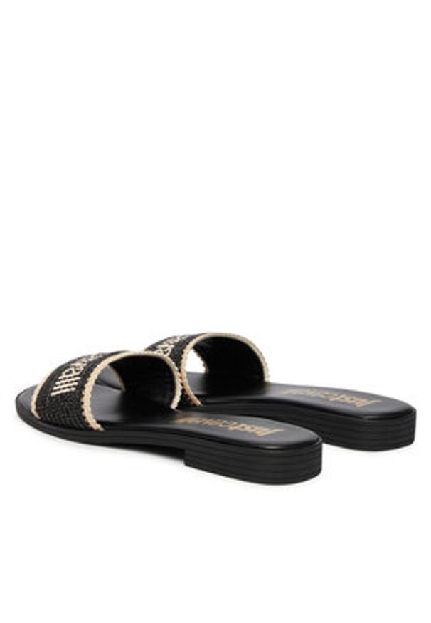 Just Cavalli Klapki 80RA3S80 ZSE60 Czarny. Kolor: czarny. Materiał: syntetyk