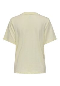 only - ONLY T-Shirt Bilins 15320615 Żółty Regular Fit. Kolor: żółty. Materiał: bawełna