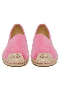 DeeZee Espadryle Q124-1 Różowy. Kolor: różowy. Materiał: materiał
