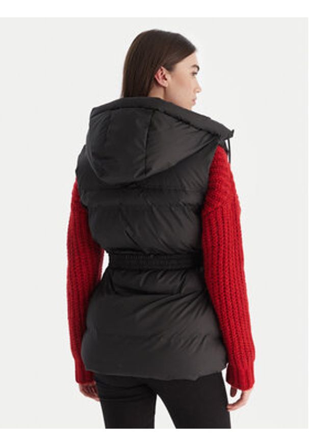 Hunter Bezrękawnik Nellie HARW0017252 Czarny Regular Fit. Kolor: czarny. Materiał: syntetyk. Długość rękawa: bez rękawów