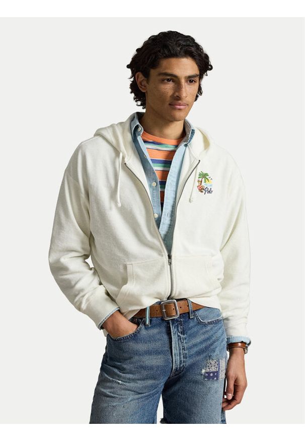 Polo Ralph Lauren Bluza 710B14590001 Kremowy Relaxed Fit. Typ kołnierza: polo. Kolor: kremowy. Materiał: bawełna