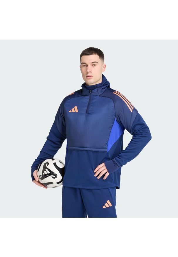 Adidas - Top Tiro 25 Competition Winterized. Kolor: wielokolorowy, niebieski, pomarańczowy. Materiał: dresówka. Sport: piłka nożna, fitness