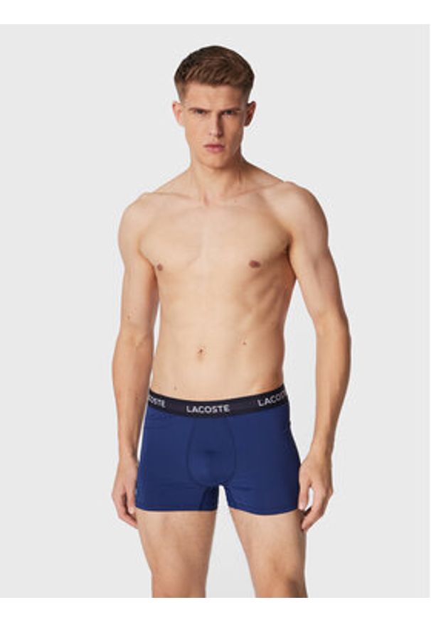 Lacoste Komplet 3 par bokserek 5H9623 Kolorowy. Materiał: syntetyk. Wzór: kolorowy