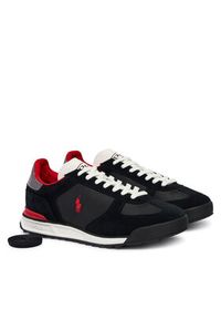 Polo Ralph Lauren Sneakersy 809974040004 Czarny. Kolor: czarny. Materiał: zamsz, skóra