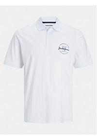 Jack & Jones - Jack&Jones Polo Forest 12248621 Biały Standard Fit. Typ kołnierza: polo. Kolor: biały. Materiał: bawełna #4