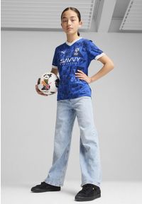 Puma - Al Hilal Saudi F.C. Młodzieżowa koszulka domowa Stade Rennais F.C. 24/25 PUMA. Kolor: biały, wielokolorowy, niebieski. Wzór: aplikacja