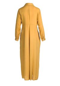 Renee - Żółta Sukienka Hillcrest. Kolor: żółty. Długość rękawa: długi rękaw. Typ sukienki: koszulowe. Długość: maxi #6