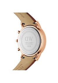 Daniel Wellington Zegarek Iconic Chronograph St Mawes Arctic DW00100639 Brązowy. Kolor: brązowy