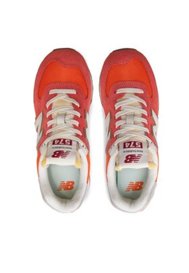 New Balance Sneakersy U574RCB Pomarańczowy. Kolor: pomarańczowy. Materiał: skóra. Model: New Balance 574