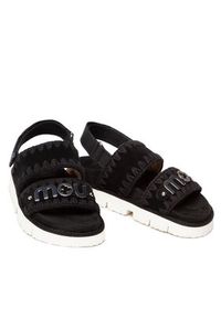 Mou Sandały New Bio Sandal SW461001A Czarny. Kolor: czarny. Materiał: zamsz, skóra #7