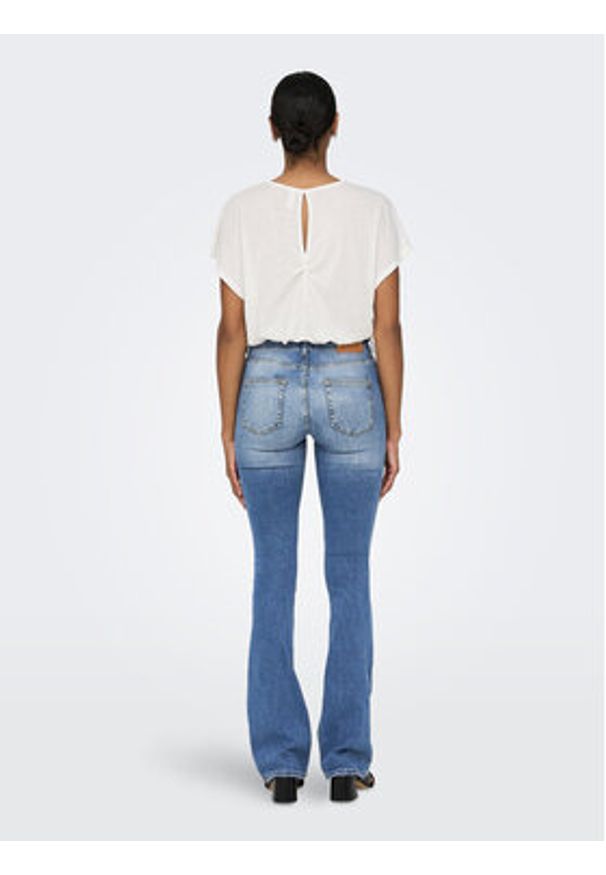 only - ONLY Jeansy Blush 15245444 Niebieski Flared Fit. Kolor: niebieski