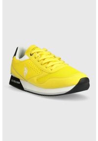 U.S. Polo Assn. sneakersy NOBIL kolor żółty. Nosek buta: okrągły. Zapięcie: sznurówki. Kolor: żółty. Materiał: guma #5