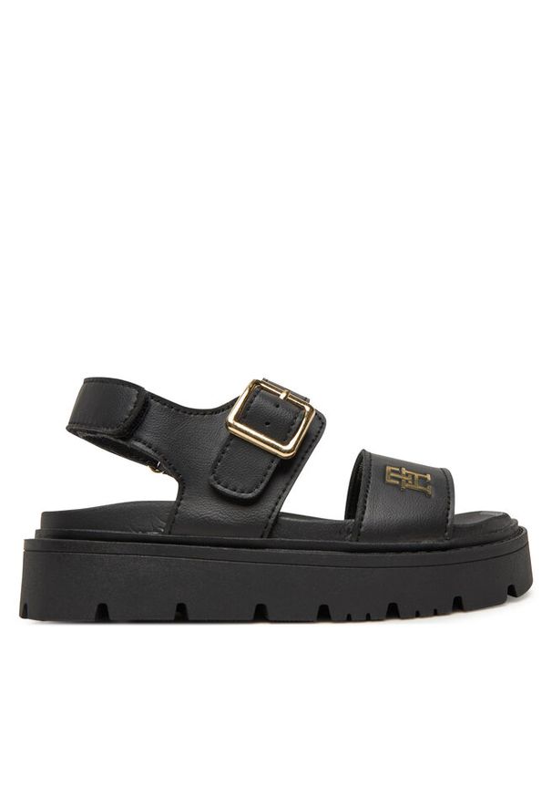 TOMMY HILFIGER - Sandały Tommy Hilfiger. Kolor: czarny