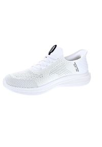 skechers - Buty sportowe SLIP-INS męskie Skechers Slade Quinto. Kolor: biały. Materiał: materiał. Szerokość cholewki: normalna